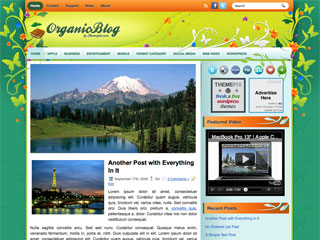 OrganicBlog Free WP Blog Template –