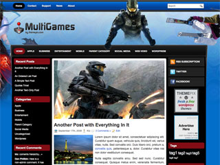 MultiGames Free WP Blog Template –