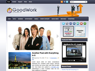 GoodWork Free WP Blog Template –