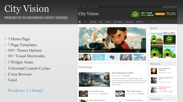 City Vision WordPress Theme