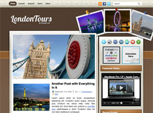 LondonTours Free WP Blog Template –