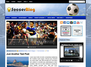 SoccerBlog Free WP Blog Template –