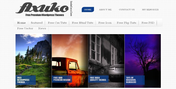 Axuka Free WordPress Portfolio & Business Theme