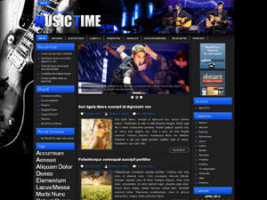 Free WordPress Theme – Musictime