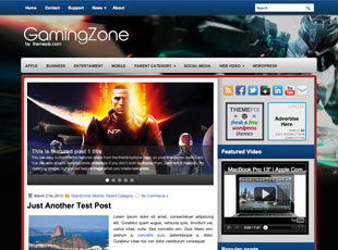 GamingZone Free WP Blog Template –