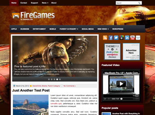 FireGames Free WP Blog Template –