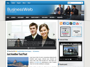 BusinessWeb Free WP Blog Template –