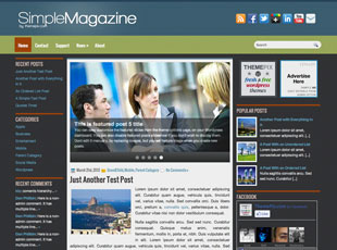 SimpleMagazine Free WP Blog Template –