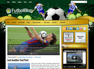 FutbolBlog Free WP Blog Template –