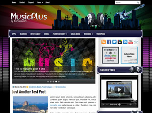 MusicPlus Free WP Blog Template –