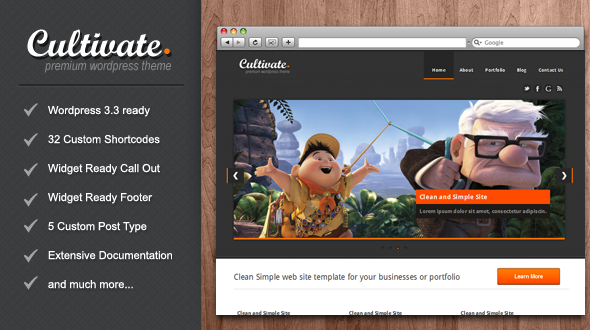 Cultivate WordPress Theme