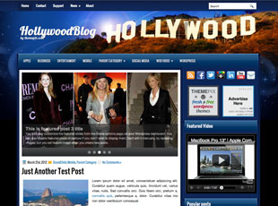 HollywoodBlog Free WP Blog Template –