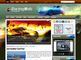 RacingWeb Free WP Blog Template –