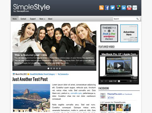 SimpleStyle Free WP Blog Template –