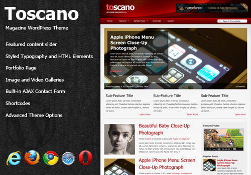 Toscano WordPress Theme
