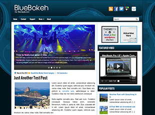 BlueBokeh Free WP Blog Template –