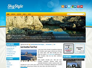 SkyStyle Free WP Blog Template –