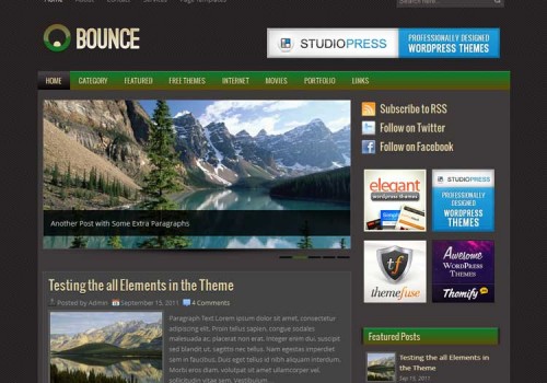 Bounce Free WordPress Theme
