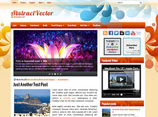 AbstractVector Free WP Blog Template –