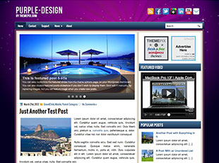 PurpleDesign Free WP Blog Template –