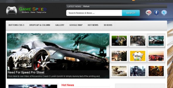 Game Speed Free Arcade WP Theme