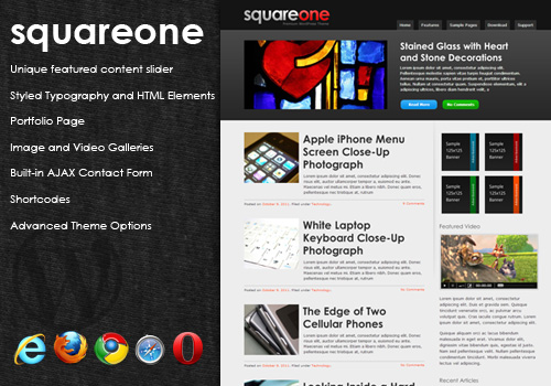 SquareOne WordPress Theme