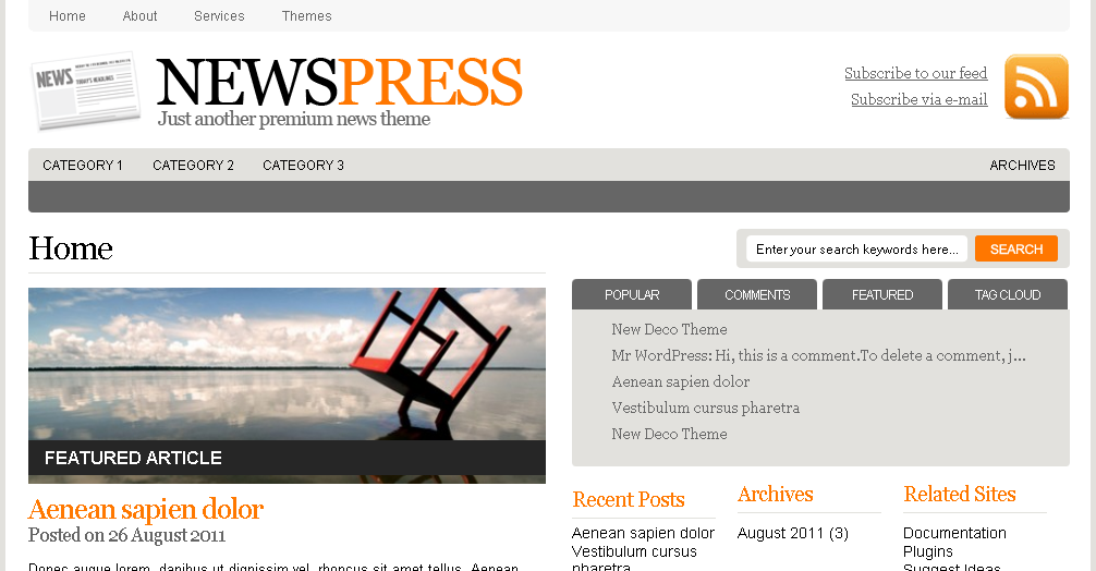 NewsPress Free Magazine WP Theme