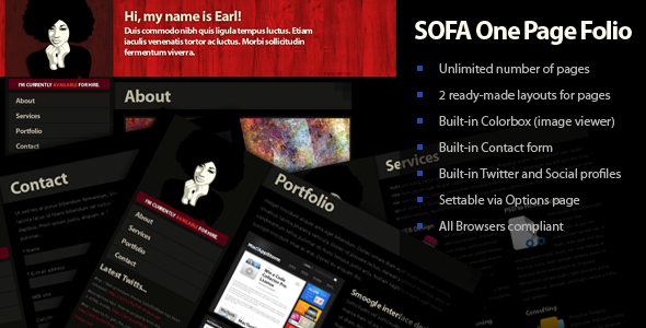 SOFA WP – One Page Folio