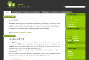 Green WordPress Theme