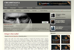 Cream Italica Free Blog Theme