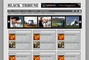 Black Tribune WordPress Theme