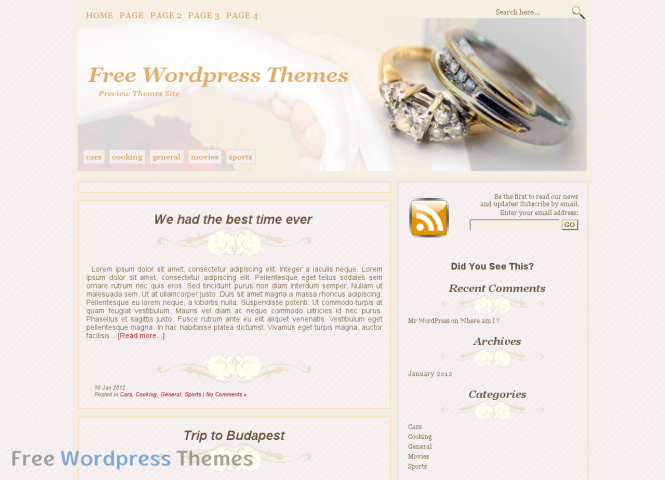 Yes, I Do Free WordPress Theme