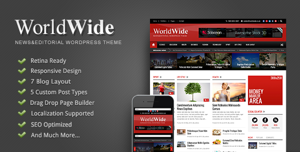 World Wide – Responsive WordPress Magazine Theme