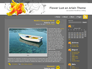 Flower Lust free theme