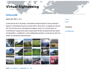 Virtual Sightseeing free theme
