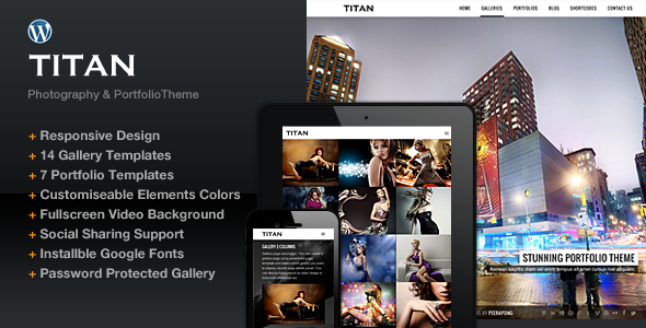 Titan Portfolio Photography Theme