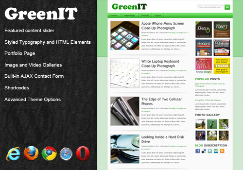 GreenIT WordPress Theme