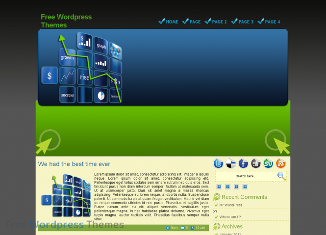 The Color Of Success Free WordPress Theme