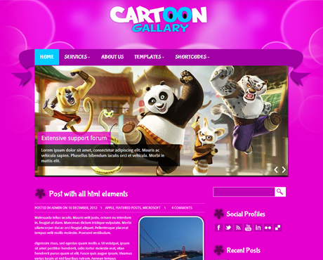 CartoonGallery – Free WP Gallery Theme