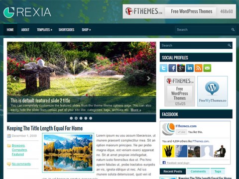 Rexia Free Blog Theme
