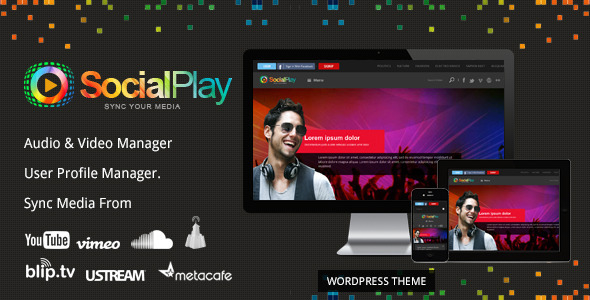 SocialPlay – Media Sharing WP Theme