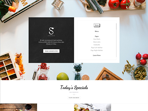 Spooner – Restaurant Theme